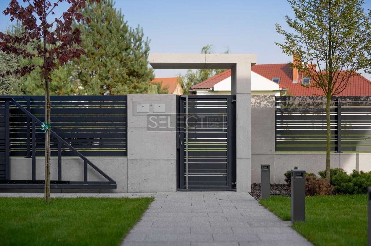 секції з металу решітчасті огорожі - оцинковані паркани жалюзі, ранчо для приватного будинку - Установка Кропивницький